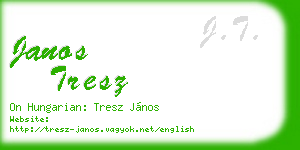 janos tresz business card