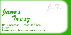 janos tresz business card